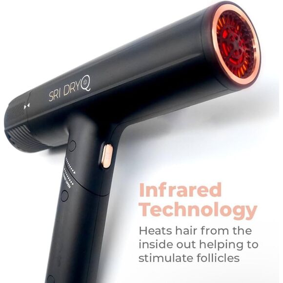 Skin Research Inst. SRI DryQ “Smart” Infrared & Ionic Hair Dryer, 3 Attachments - Picture 9 of 16